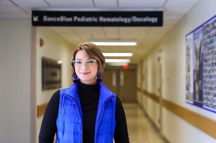 After being diagnosed, Danielle started her battle under the care of the DanceBlue Kentucky Children’s Hospital Pediatric Hematology/Oncology Clinic.
