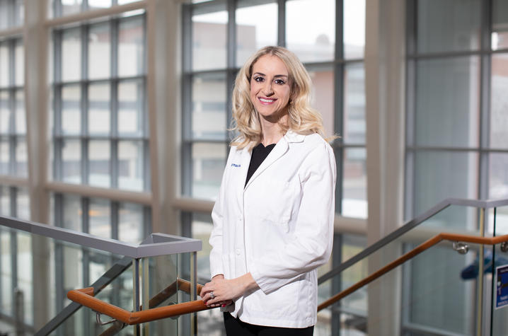 This is a photo of Brooke Hudspeth, Pharm.D., an associate professor and director of the Center for the Advancement of Pharmacy Practice in UKCOP. Mark Cornelison | UK Photo