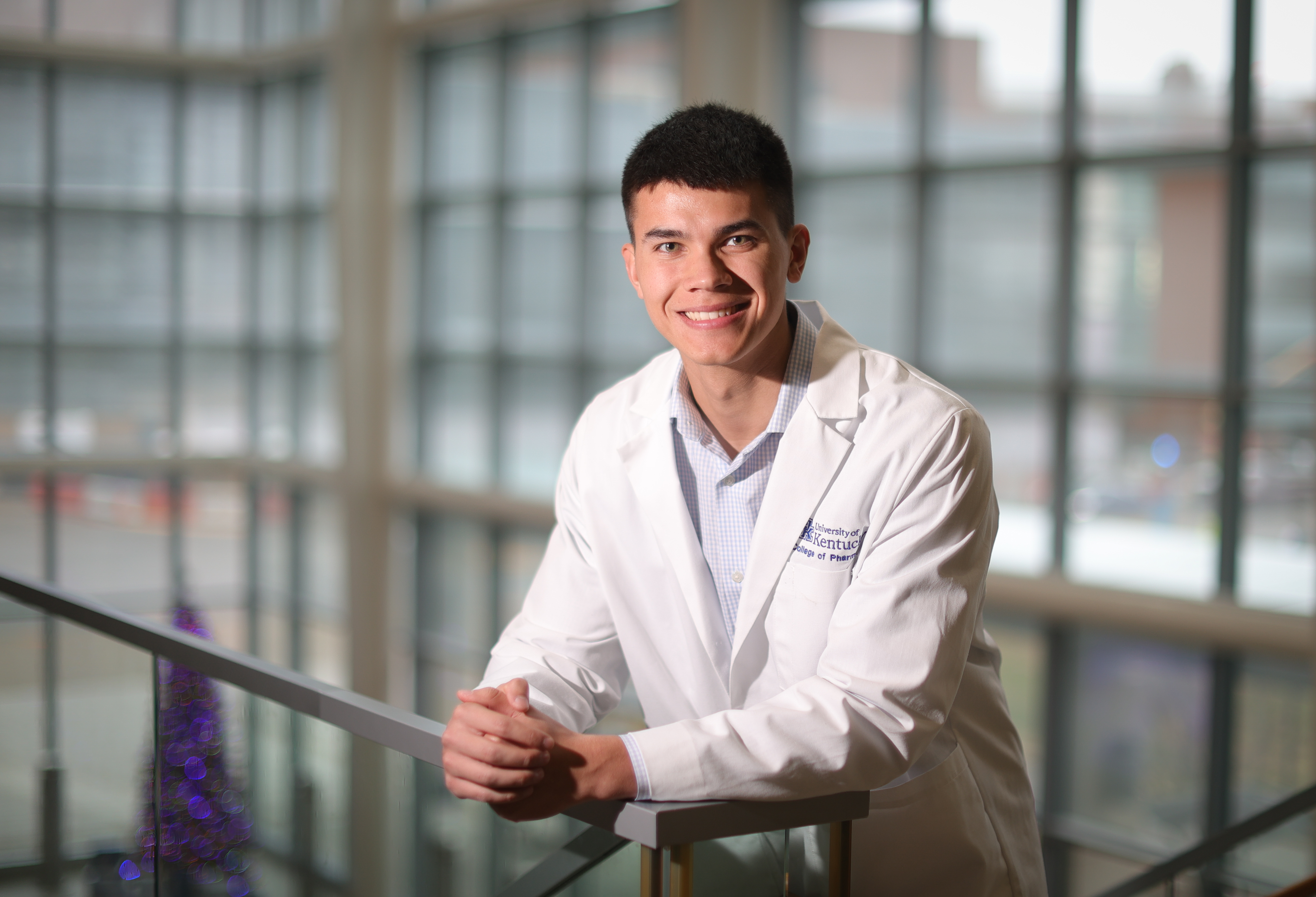 This is a photo of Griffin Nemeth, a student in the UK College of Pharmacy and coordinator for the #iCANendthetrend Youth Advisory Board. Mark Cornelison | UK Photo