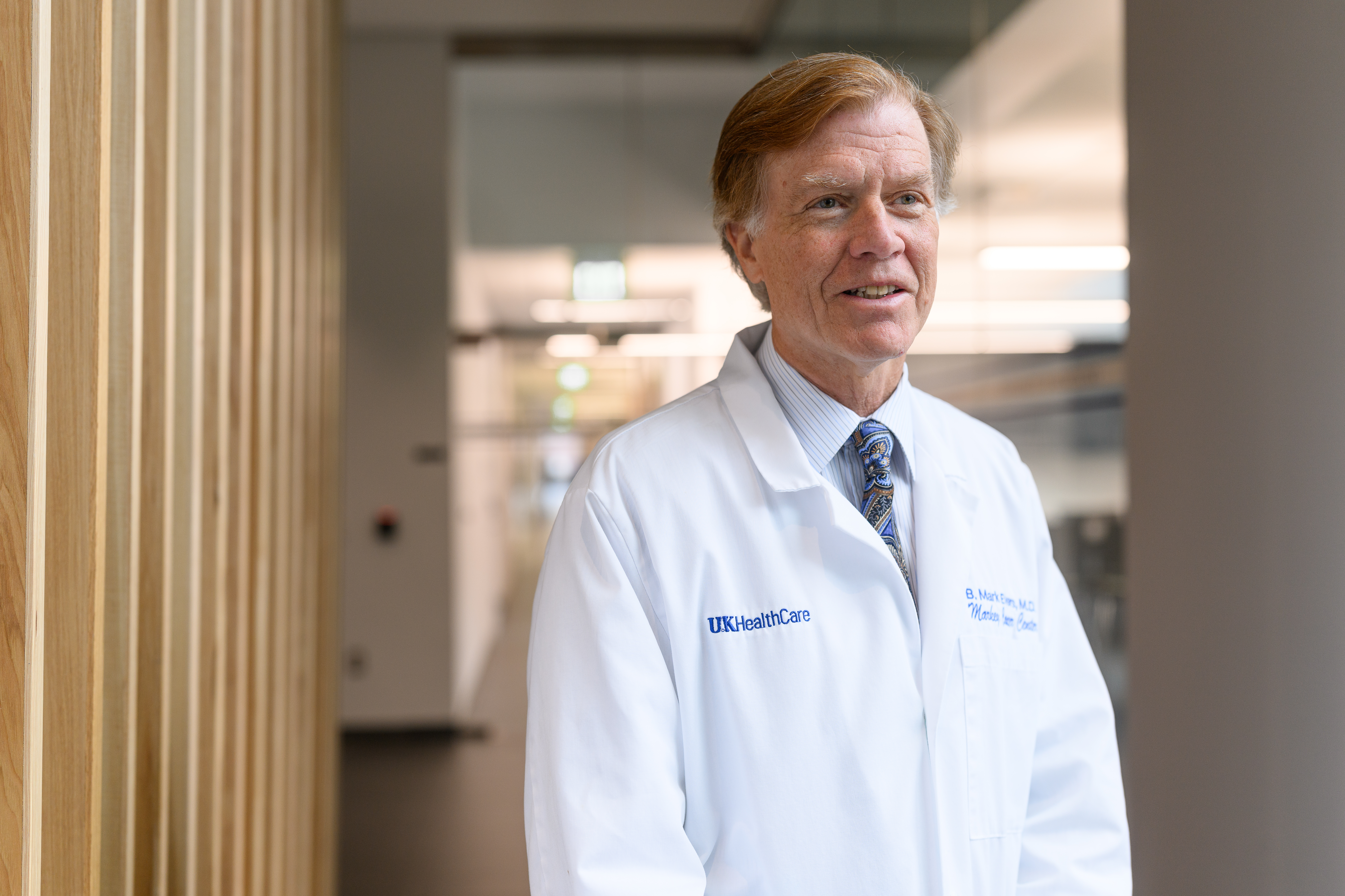 This is a photo of B. Mark Evers, M.D., director of the UK's Markey Cancer Center, physician in chief of oncology service and a professor of surgery in the UK College of Medicine.  UK Photo