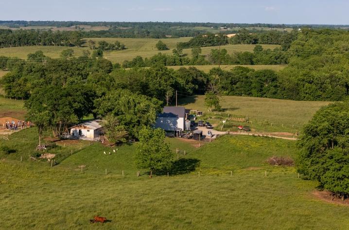 This is a photo of Robin Ridge Farms in Bourbon County, Kentucky. Photo by Matt Barton. 