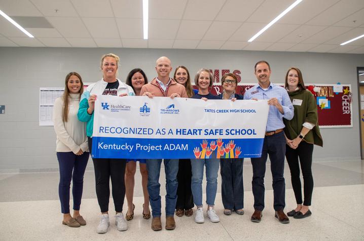Tates Creek High School was the first school to be designated a Heart Safe School by KCH. Hilary Brown | UK Photo.