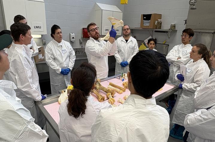A group of veterinarians at the recent necropsy workshop at the UKVDL. Photo provided by Laura Kennedy.