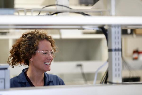 Ashley Morris, Ph.D., is a principal research engineer at CAER and part of the Carbon Materials Research Group. Photo by Mark Mahan 