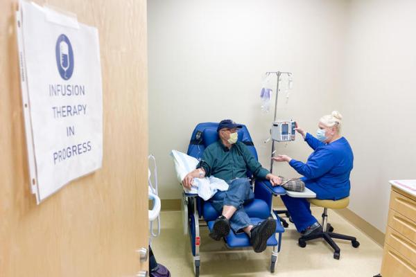 This is a photo of Mike Brown, who got involved with research at UK's Sanders-Brown Center on Aging out of a desire to help others. Photo by Hillary Smith.