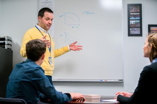 This is a photo of William Stoops, Ph.D., who is supported by the National Institute on Drug Abuse, which aims to advance science on drug use and addiction prevention, and the National Center for Advancing Translational Sciences.  UK Photo