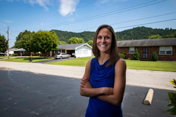 This is a photo of April Young, Ph.D., who is supported by the National Institute on Drug Abuse, which aims to reduce the negative impacts of drug use, inform effective policy development, raise public understanding of addiction as a chronic yet treatable medical condition and combat the stigma surrounding it.  UK Photo
