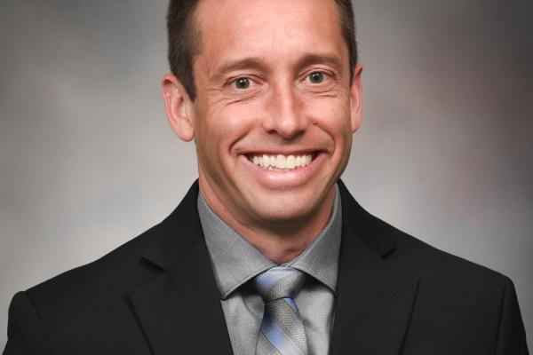 This is a photo of John Gensel, Ph.D., who is supported by the NIH’s National Institute of Neurological Disorders & Stroke, National Institute of Allergy and Infectious Diseases, National Institute of Drug Abuse, and National Institute of General Medical Sciences.  UK Photo