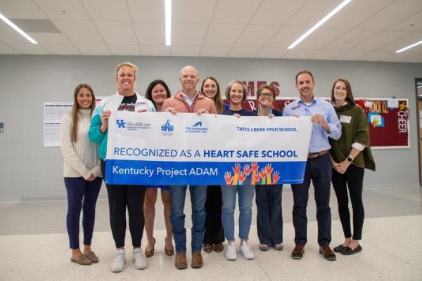 Tates Creek High School was the first school to be designated a Heart Safe School by KCH. Hilary Brown | UK Photo.