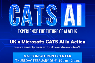 Graphic announcing the CATS AI event