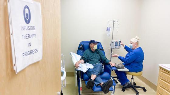 This is a photo of Mike Brown, who got involved with research at UK's Sanders-Brown Center on Aging out of a desire to help others. Photo by Hillary Smith.