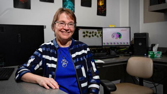 This is a phot of Linda Van Eldik, Ph.D. at the Sanders-Brown Center on Aging. Photo by Mark Cornelison | UK Photo