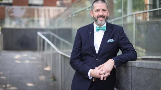 This is a photo of Matthew Bush, M.D., Ph.D., is chair of the UK College of Medicine Department of Otolaryngology — Head and Neck Surgery. Mark Cornelison | UK Photo