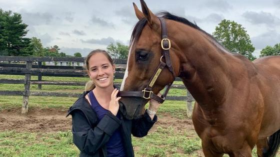 This is a photo of Kelley Renner. She always had an interest in jockeys’ post-injury experience and a passion for the equine industry, so she decided to combine the two for her research. Photo provided by Kelley Renner.