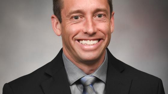This is a photo of John Gensel, Ph.D., who is supported by the NIH’s National Institute of Neurological Disorders & Stroke, National Institute of Allergy and Infectious Diseases, National Institute of Drug Abuse, and National Institute of General Medical Sciences.  UK Photo