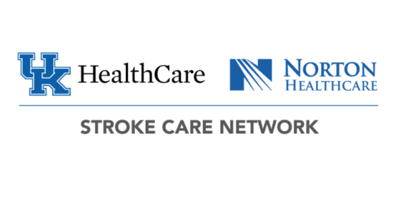 This is a logo of the UK HealthCare and Norton HEALTHCARE Stroke Care Network. 