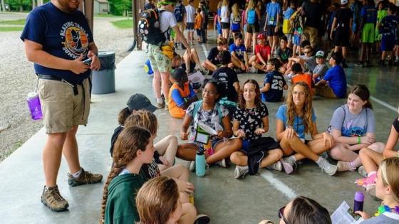 4-H youth enjoy summer camp at J.M. Feltner 4-H Camp in London, Kentucky, in 2022. Photo by Matt Barto