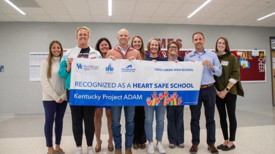 Tates Creek High School was the first school to be designated a Heart Safe School by KCH. Hilary Brown | UK Photo.