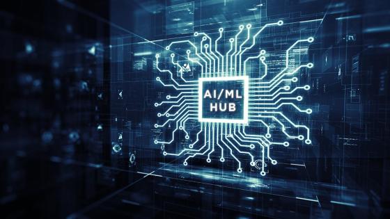 Logo for the AI/ML Hub.